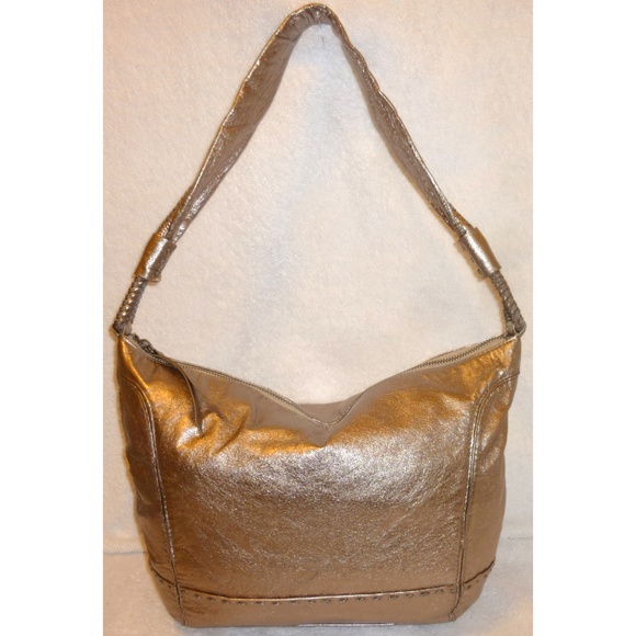 The Sak Handbags - The Sak taupe metallic pig leather hobo